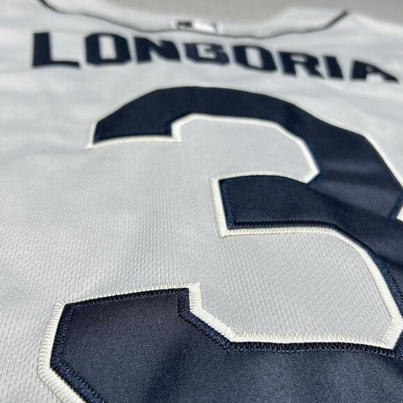 Tampa Bay Rays MLB Authentic Majestic Jersey Evan Longoria #3 Men SZ 48 Medium - Picture 3 of 11